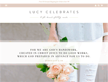 Tablet Screenshot of lucycelebrates.com